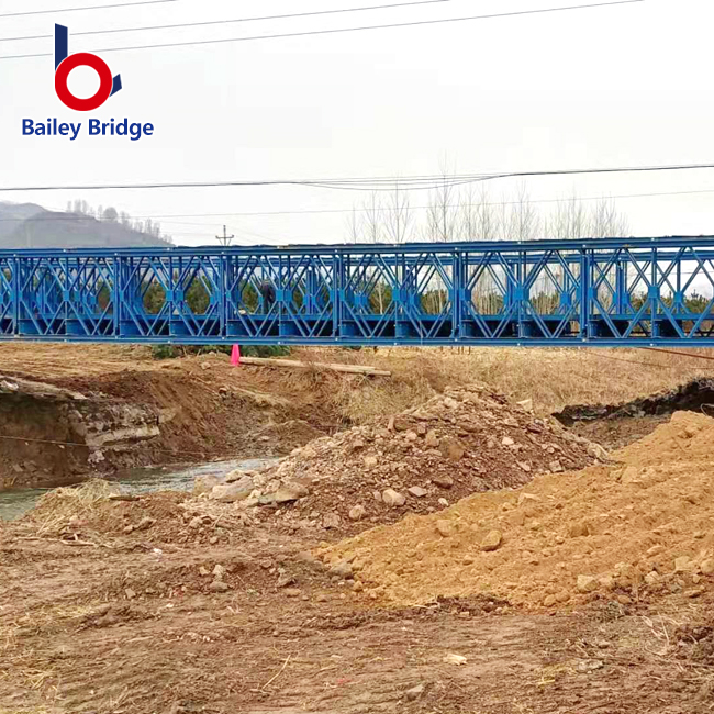 double-storey steel bailey bridge